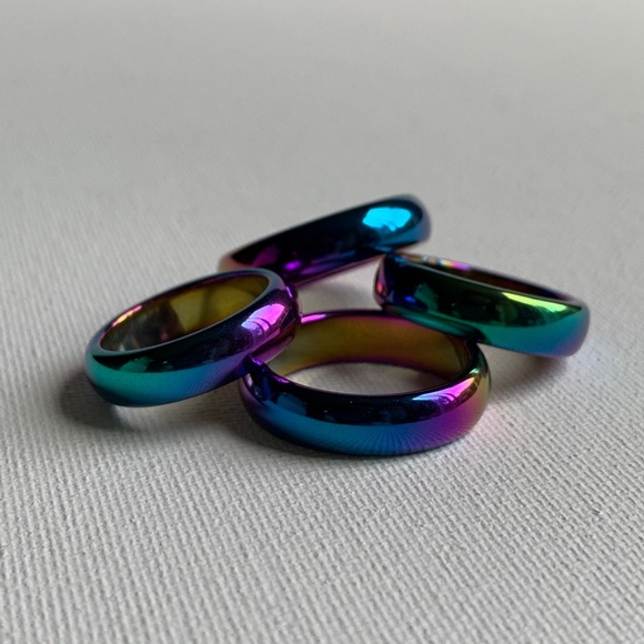 Polished Oil Slick Ring NEW - Picture 2 of 5